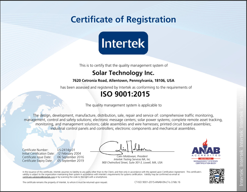 ISO 9001:2015 Certification: Manufacturing Customer A 